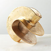 Euclid Cast Brass Decorative Object + Reviews | CB2 | CB2