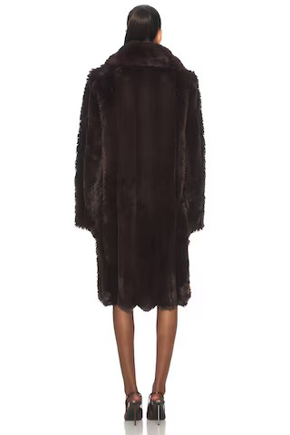 x Emma Leger Nadia Coat in Chocolate Brown | Revolve Clothing (Global)
