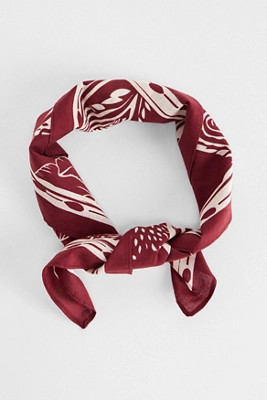 UO Red Bandana Print Scarf - Red at Urban Outfitters | Urban Outfitters UK