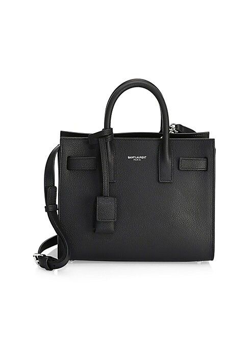 Saint Laurent Women's Nano Sac De Jour Leather Satchel - Black | Saks Fifth Avenue