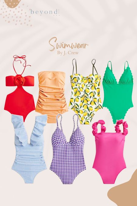Colorful one-piece swimsuits all from J. Crew and J. Crew factory!

#LTKStyleTip #LTKSeasonal #LTKSwim