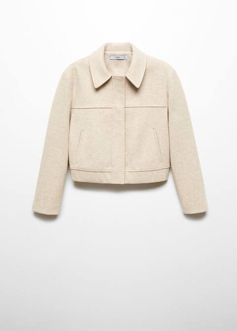 Zipper decorative seams jacket | MANGO (US)