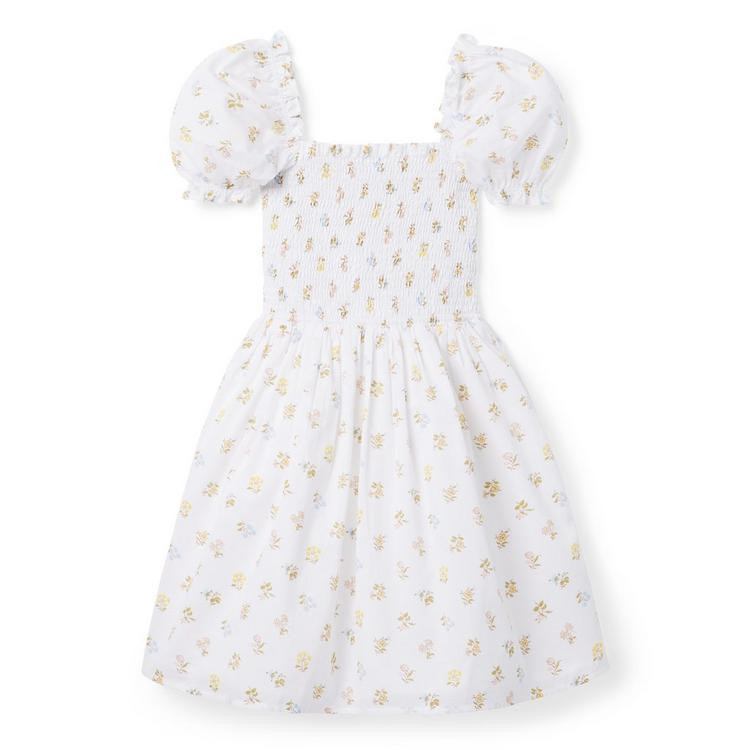 The Grace Smocked Puff Sleeve Dress | Janie and Jack