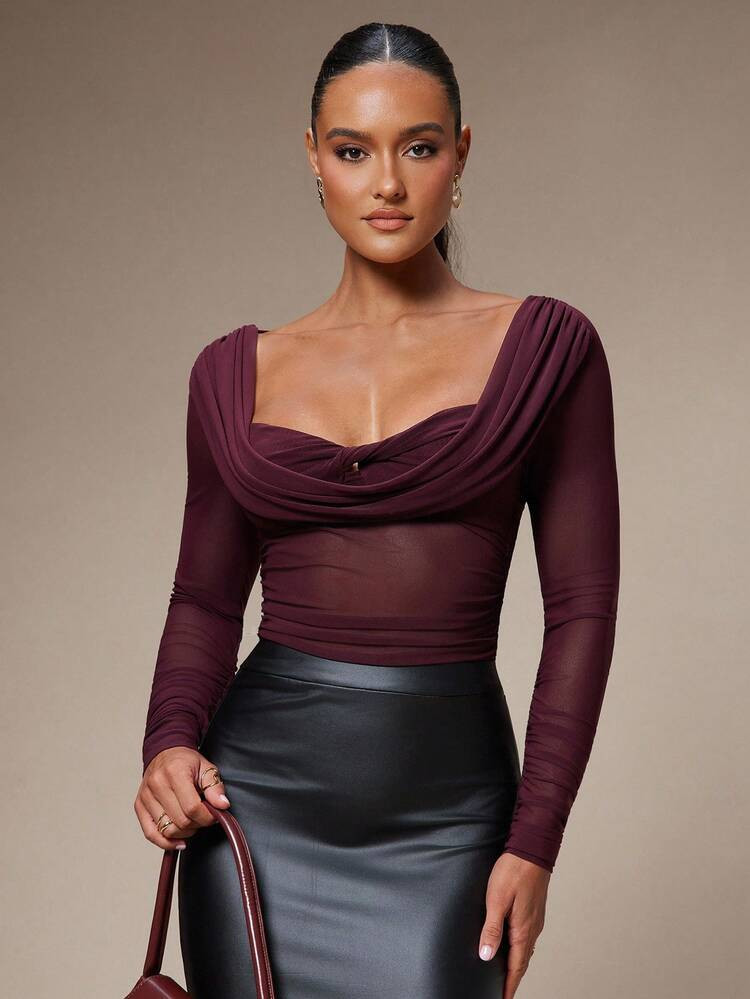 Silquee womens long sleeve blouse | SHEIN