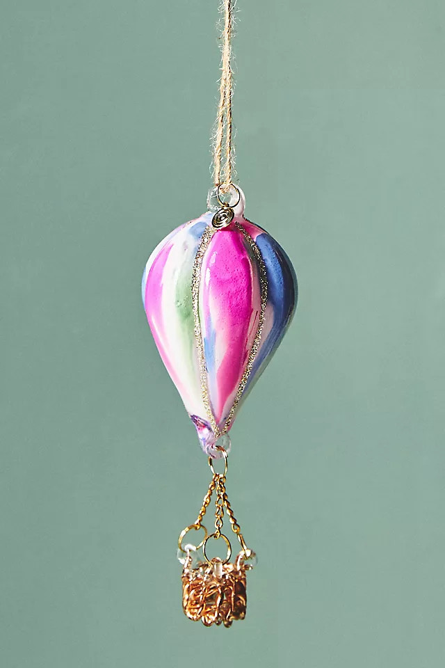 Pastel Hot Air Balloon Ornament | Anthropologie (US)
