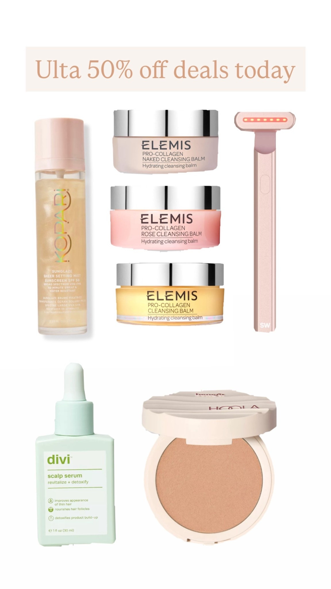 Ulta Deals 50% off today only!

#LTKBeauty #LTKOver40 #LTKSaleAlert