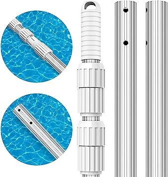 S-Union Thickened Telescopic 12 Feet Pool Pole, Upgraded Heavy Duty Aluminum Swimming Pool Cleani... | Amazon (US)