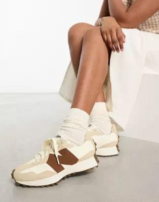 New Balance 327 trainers in off white & brown | ASOS | ASOS (Global)