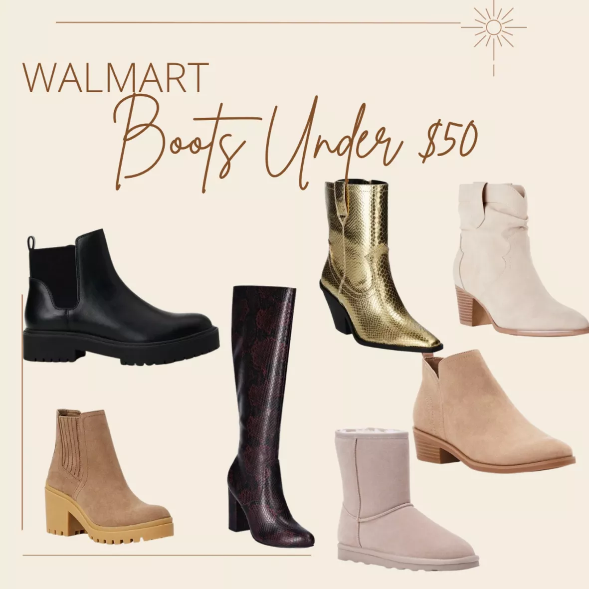 Walmart Women's Boots On Sale