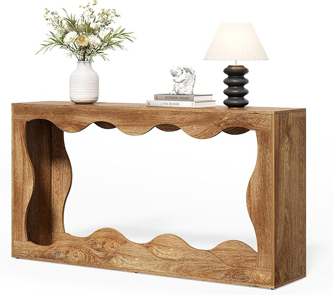 LITTLE TREE 63-Inch Console Table, Chic Design, Sofa Table Behind Couch, Farmhouse Console with B... | Amazon (US)