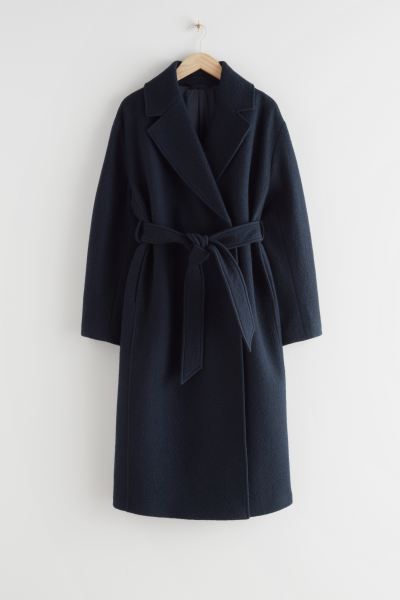 Voluminous Belted Wool Coat | H&M (UK, MY, IN, SG, PH, TW, HK)