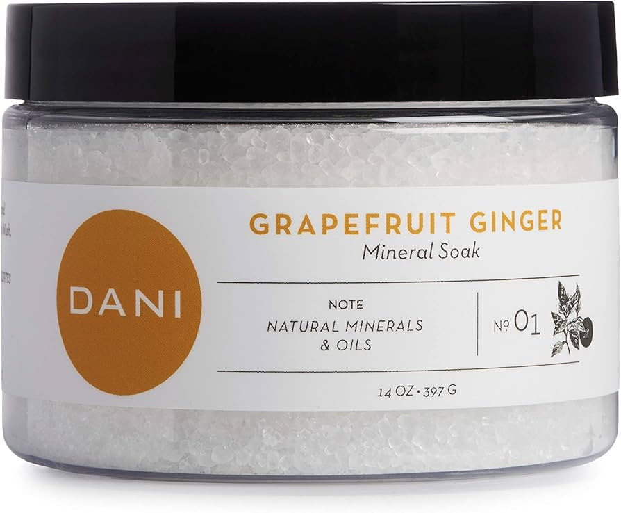 Natural Mineral Bath Salts by DANI Naturals - Invigorating Grapefruit Ginger Scent - for Men & Wo... | Amazon (US)