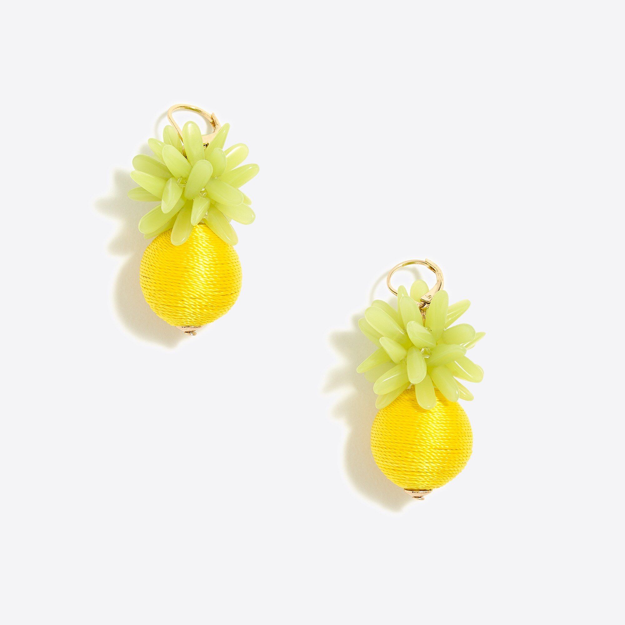 Pineapple and thread drop earrings | J.Crew Factory