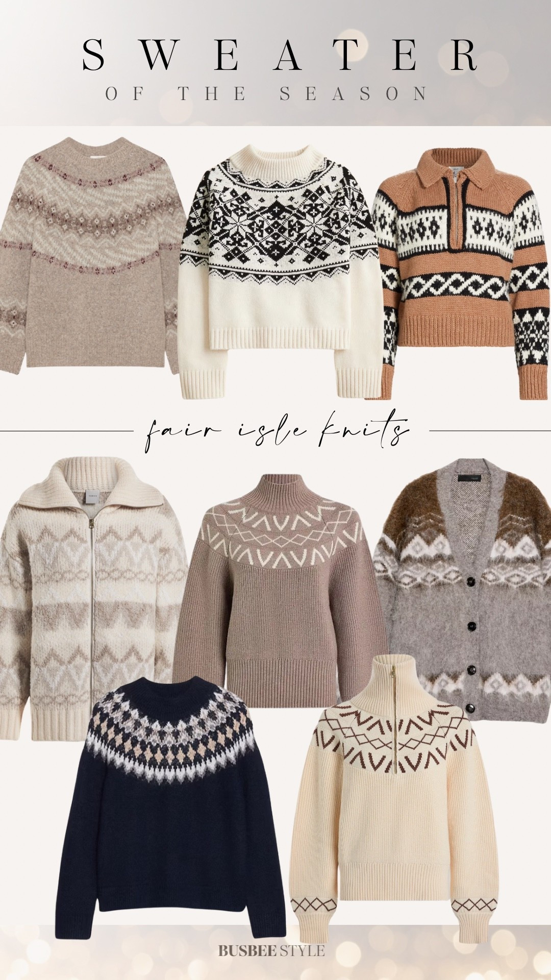 Fair isle sweaters are having a major moment this winter! 

#LTKHoliday #LTKSeasonal #LTKGiftGuide