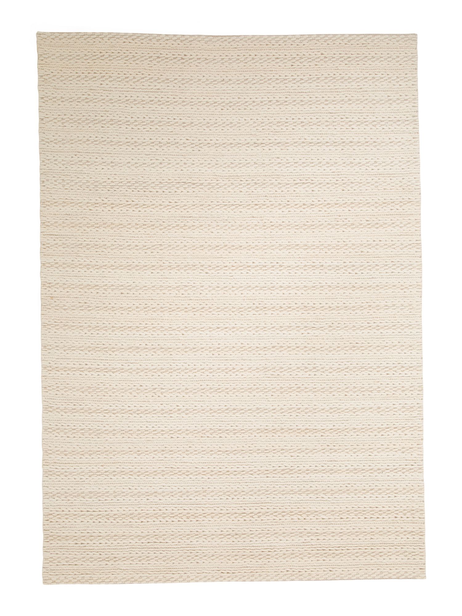 Made In India Wool Pile Luxury Hand Woven Braided Area Rug | TJ Maxx