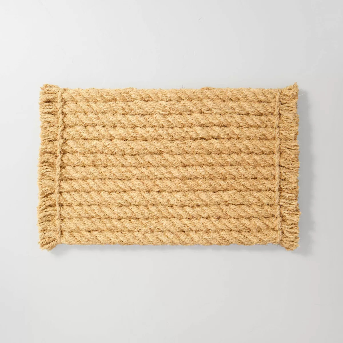 Chunky Twisted Rope Coir Doormat Tan - Hearth & Hand™ with Magnolia | Target