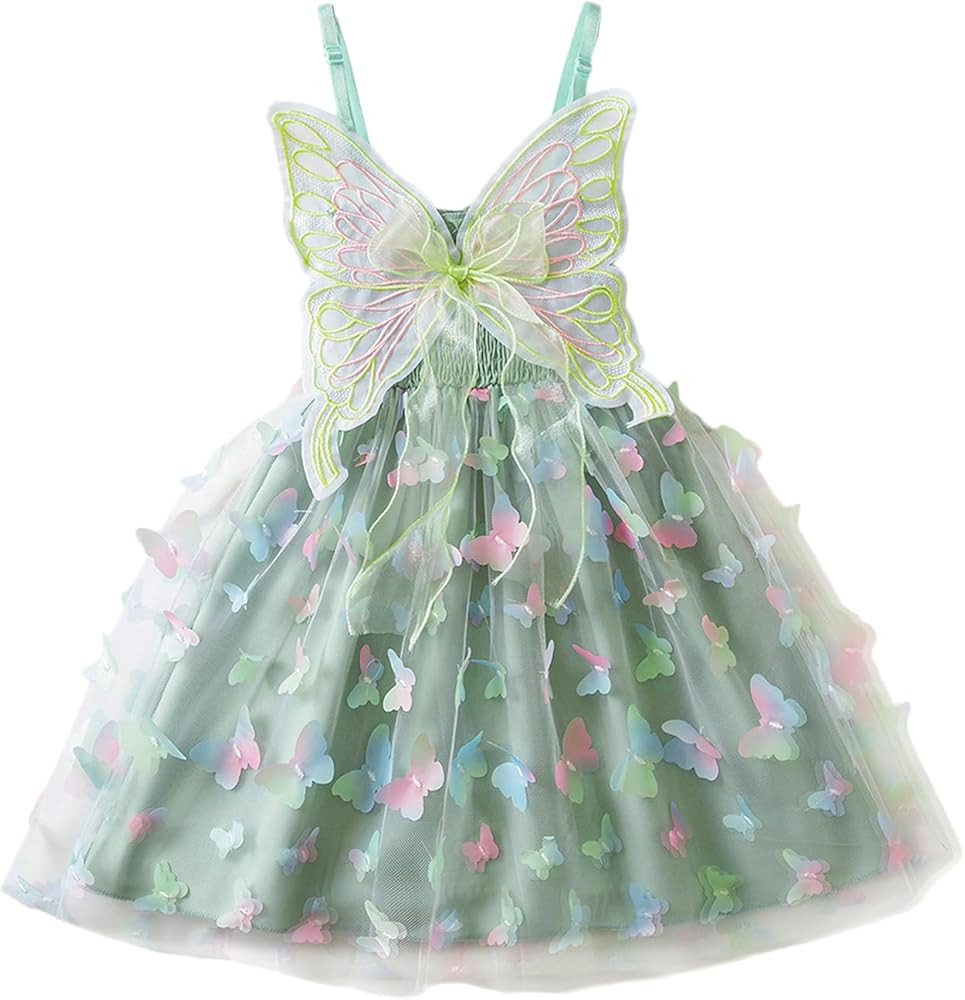 NNJXD Flower Girl Embroidery Dress Little Princess Tie Bowknot Summer Casual Dresses | Amazon (US)