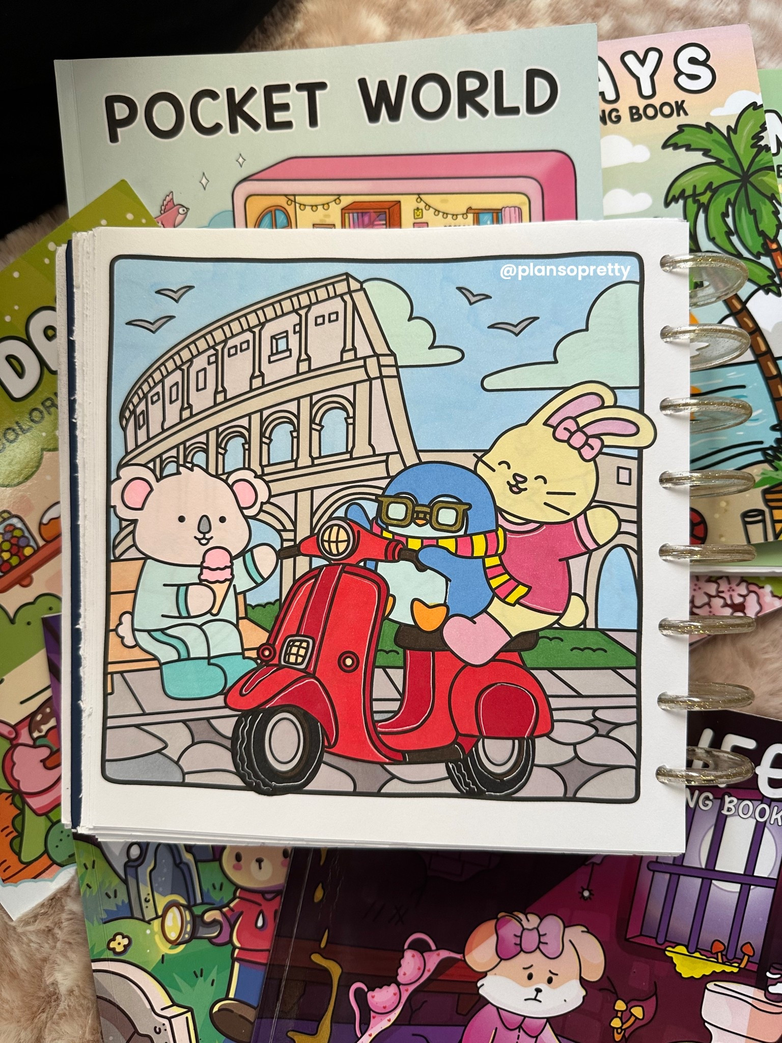 Though I’m in Milan 🇮🇹 and not Rome still felt on brand for the week! From Snuggly Friends Traveling The World will link books and markers in bio #ninaluma #ninalumacoloring #coloringbookartist #colosseum #coloringcommunity 

#LTKTravel #LTKSeasonal #LTKFindsUnder50