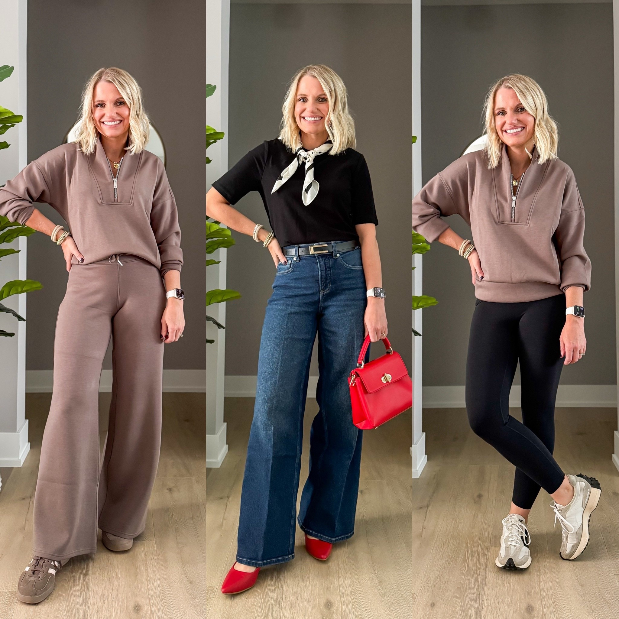 All the @Spanx clothes I shared earlier this week are 20% off this weekend! Use code: LTK20
AirEssentials top- xsmall
AirEssentials bottom- xs/petite
T-shirt- small
Jeans- xs/short
Leggings- xs

#LTKootd #LTKSaleAlert #LTKPetite