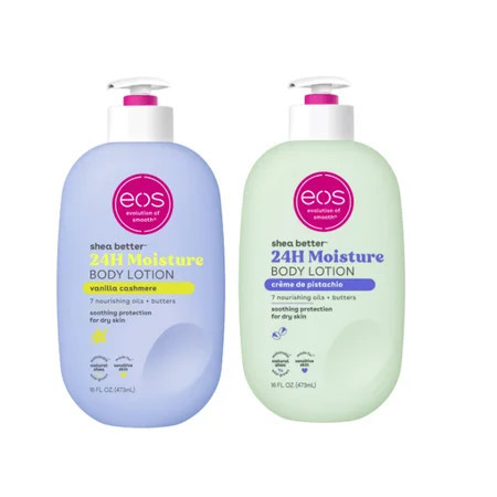 Bundle of eos Shea Butter Lotion, Creme de Pistachio & Vanilla Cashmere, for Dryness 16oz | Walmart (US)