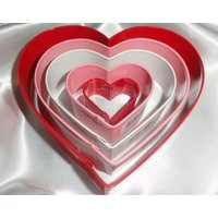 Valentine Cookie Cutter, Heart Shaped Cutters, Baking Supplies, Recipe, Cake Decorating, Valentines, | Etsy (US)