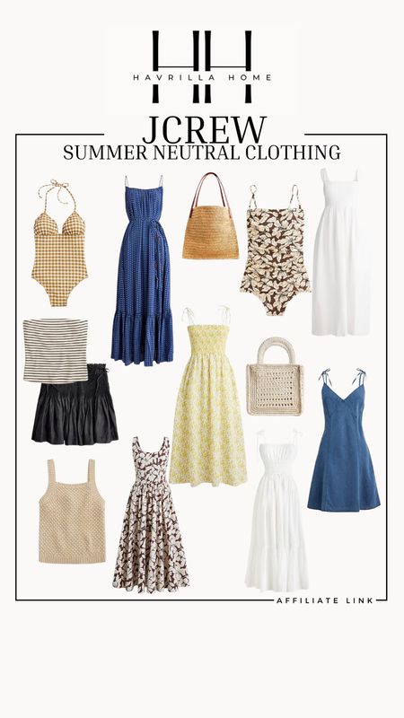 JCREW neutral summer clothing, summer dresser, JCrew summer clothes, vacation clothes, dressses, vacation wear, swimsuit, skirts, dresses on sale, jcrew clothing. Follow @havrillahome on Instagram and Pinterest for more home decor inspiration, diy and affordable finds Holiday, christmas decor, home decor, living room, Candles, wreath, faux wreath, walmart, Target new arrivals, winter decor, spring decor, fall finds, studio mcgee x target, hearth and hand, magnolia, holiday decor, dining room decor, living room decor, affordable, affordable home decor, amazon, target, weekend deals, sale, on sale, pottery barn, kirklands, faux florals, rugs, furniture, couches, nightstands, end tables, lamps, art, wall art, etsy, pillows, blankets, bedding, throw pillows, look for less, floor mirror, kids decor, kids rooms, nursery decor, bar stools, counter stools, vase, pottery, budget, budget friendly, coffee table, dining chairs, cane, rattan, wood, white wash, amazon home, arch, bass hardware, vintage, new arrivals, back in stock, washable rug


#LTKStyleTip #LTKBeauty #LTKSwim