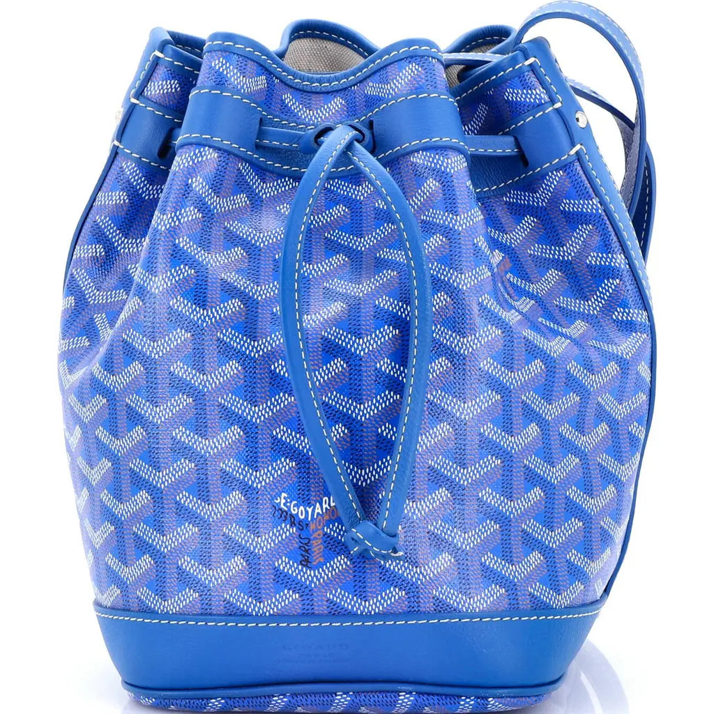Pre-Owned Goyard Petit Flot Bucket Bag Coated Canvas PM in Blue at Nordstrom, Size X-Small | Nordstrom