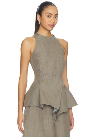 Magda Butrym Blouse in Beige from Revolve.com | Revolve Clothing (Global)
