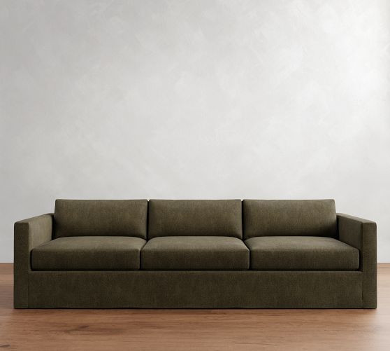 Carmel Slim Arm Slipcovered Sofa (56"–116") | Pottery Barn (US)