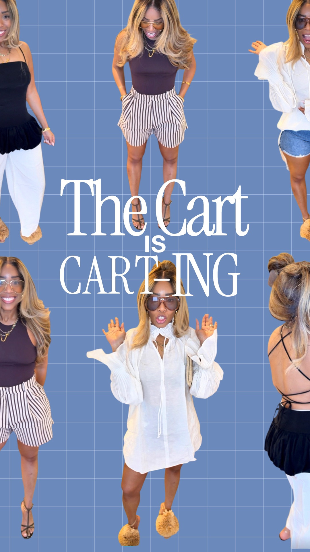 Cart is Carting “Try On” one pair of shoes started ALLL of this 😩. Everything is up to 50% off no… so style may have sold out. Will link alternatives. 💁🏽‍♀️Comment “ shop” for links. 
Backless Bubble top - Small
Linen pants -4
Linen Blouse- Small ( runs big) 
Racer back bodysuit-Small ( runs small)
Linen shorts- 4

#LTKootd #LTKgrwm #LTKOver40
