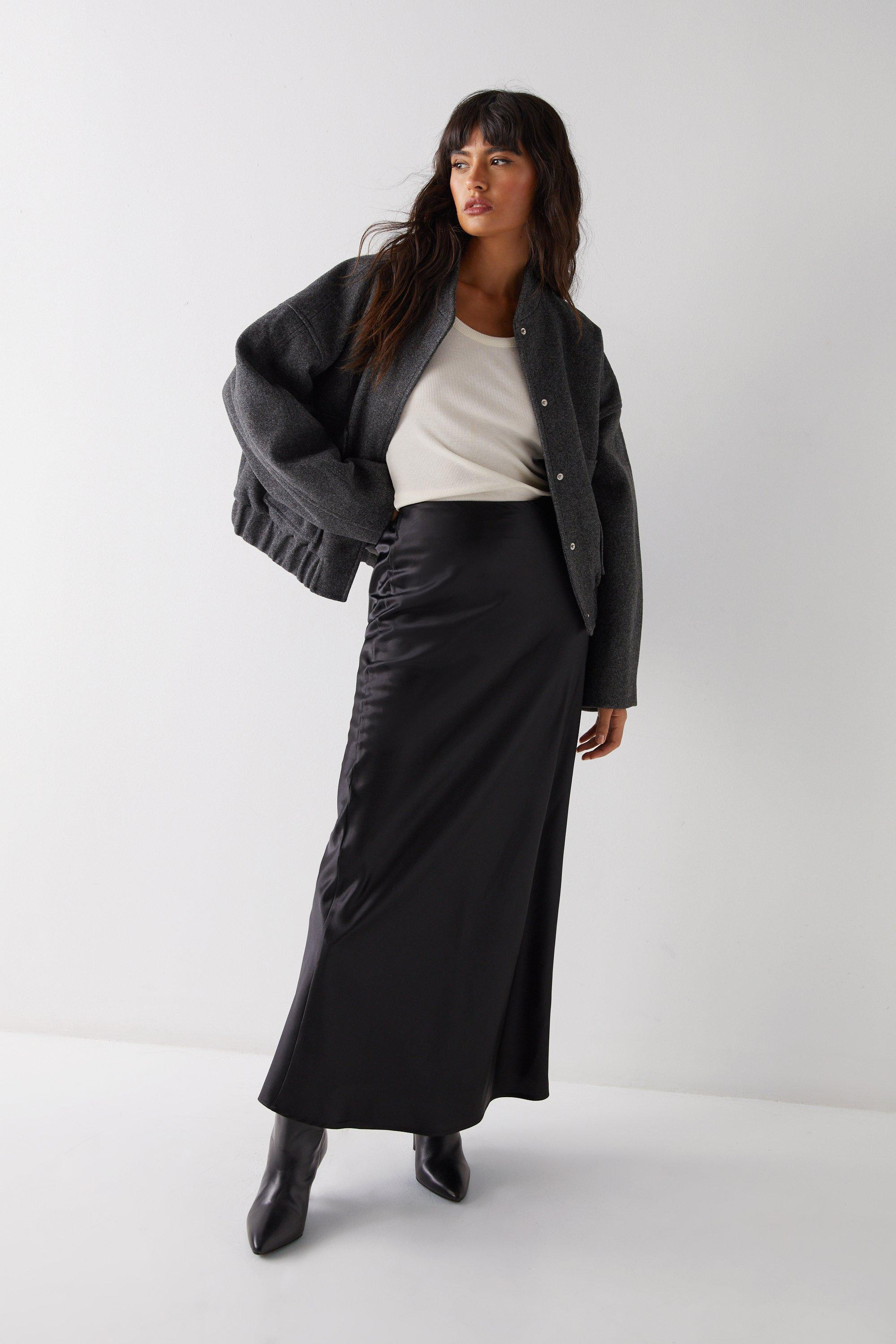 Skirts | Long Satin Maxi Skirt | Warehouse | Warehouse UK & IE