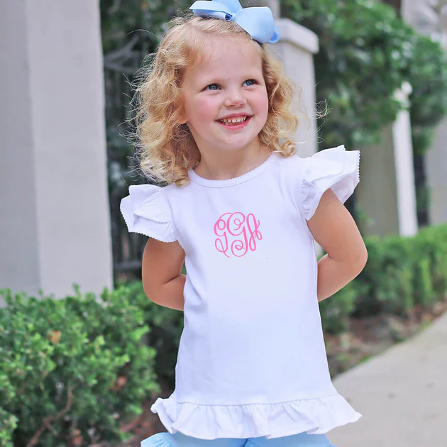 White Double Ruffle Top | Classic Whimsy