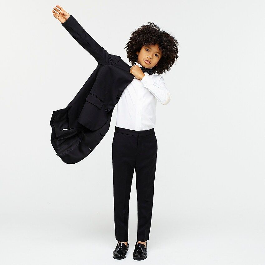 Boys' slim Ludlow tuxedo pant in Italian wool | J.Crew US