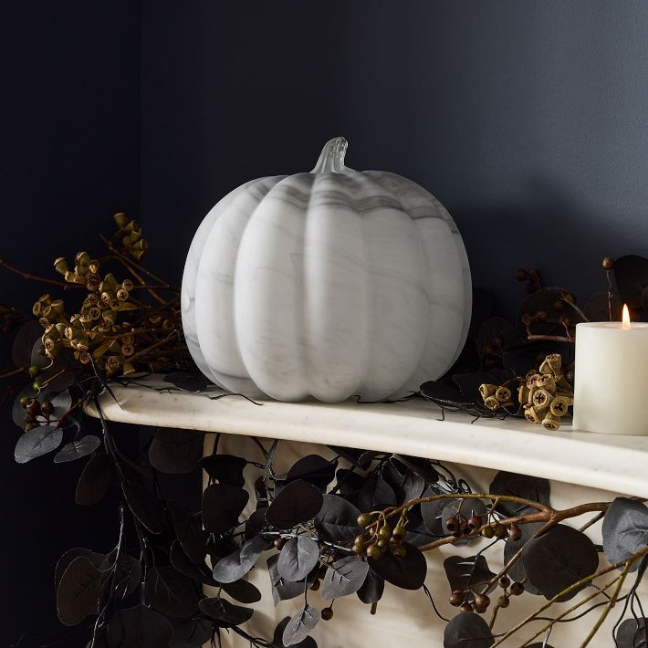 Marbled Glass Pumpkins | West Elm (US)