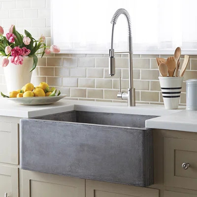 Native Trails Farmhouse 30" x 18" Stone Kitchen Sink | Wayfair North America