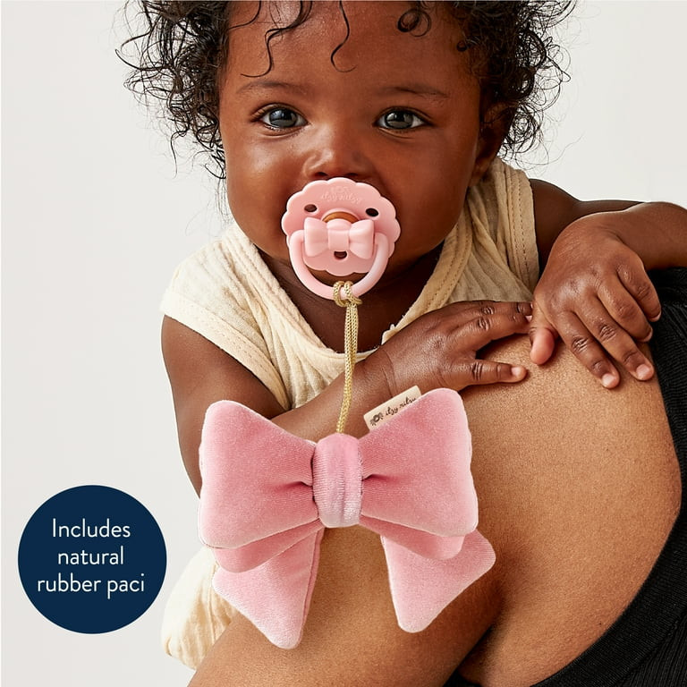 Itzy Ritzy Bitzy Pal™ Bow with Natural Rubber Pacifier 0m | Walmart (US)