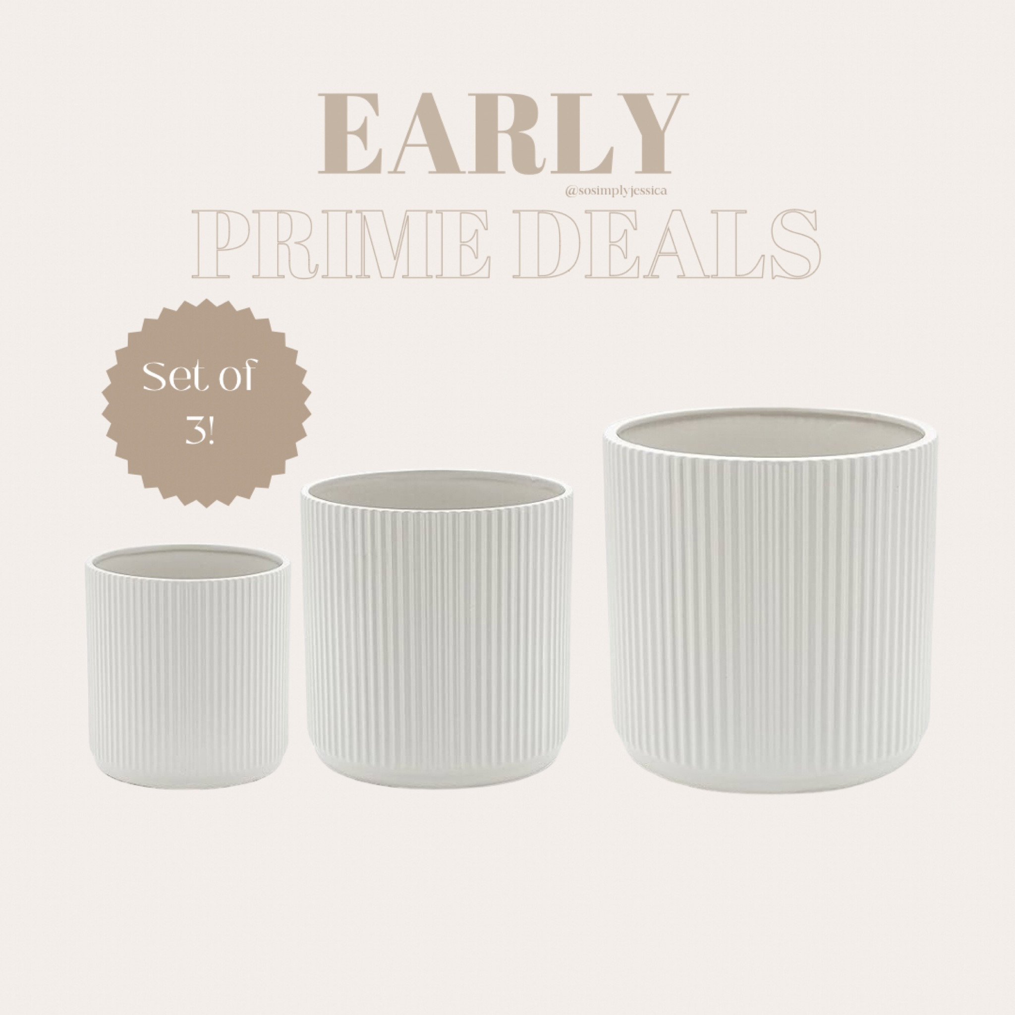 Early Prime Deals
Planters
Fluted planters 

#LTKFind #LTKhome