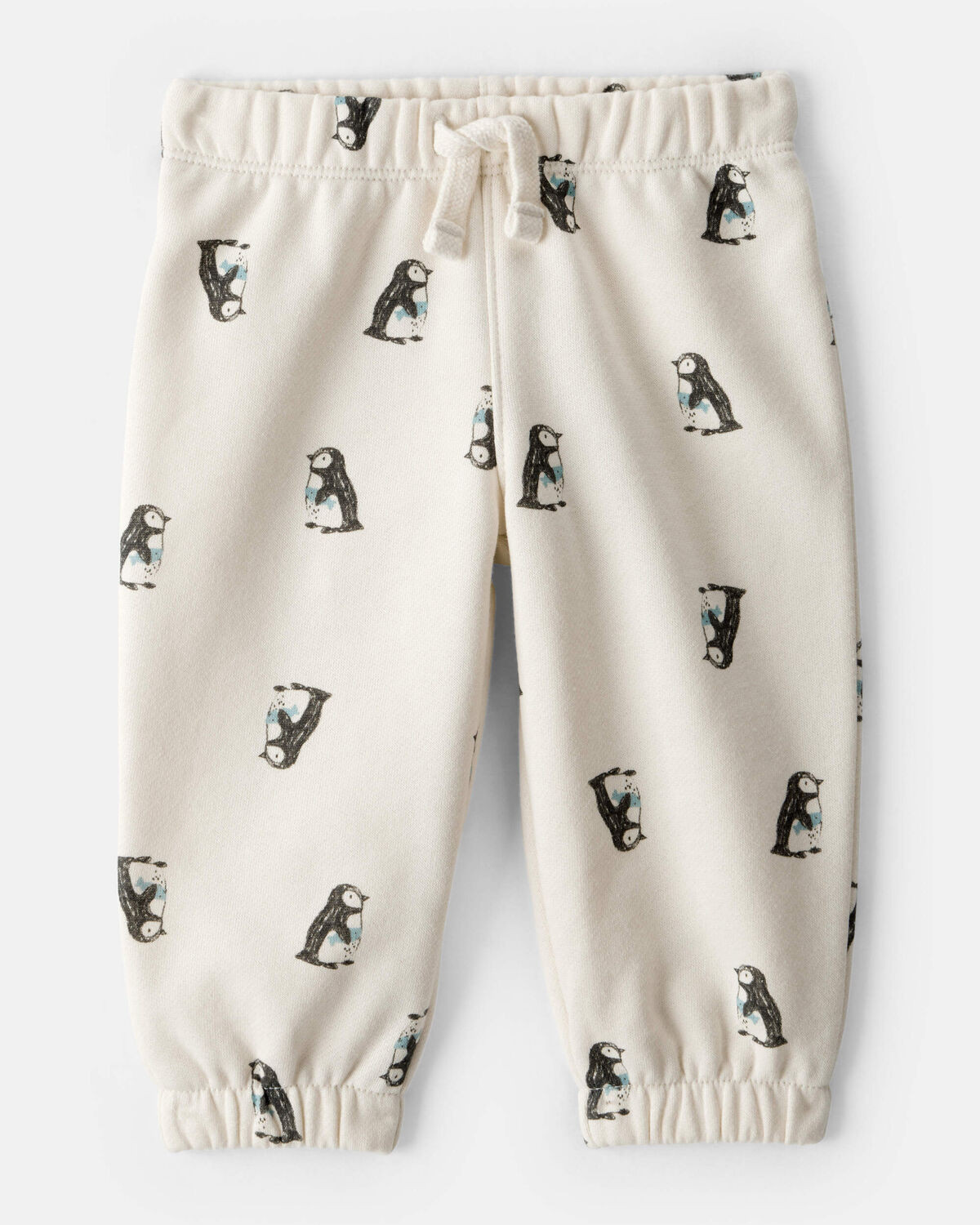 Baby Boy DayDream Fleece Penguin Print Pants - Cream | Carter's Inc
