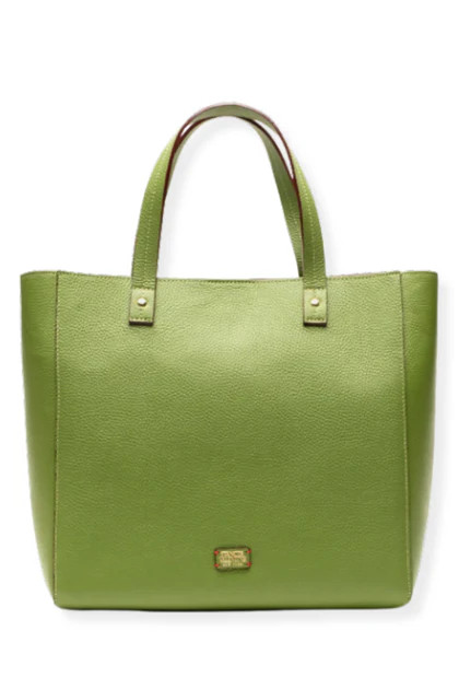 Frances Valentine Large Margaret Tumbled Leather Fern Tote | The Willow Tree