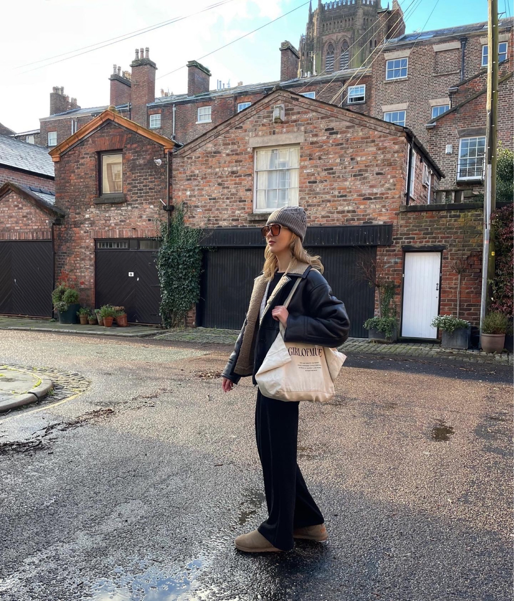 Wearing a size xs in this Topshop jacket. Already oversized so no need to size up. Jersey trousers are in the sale for £12. True to size 

#LTKSeasonal #LTKstyletip #LTKeurope