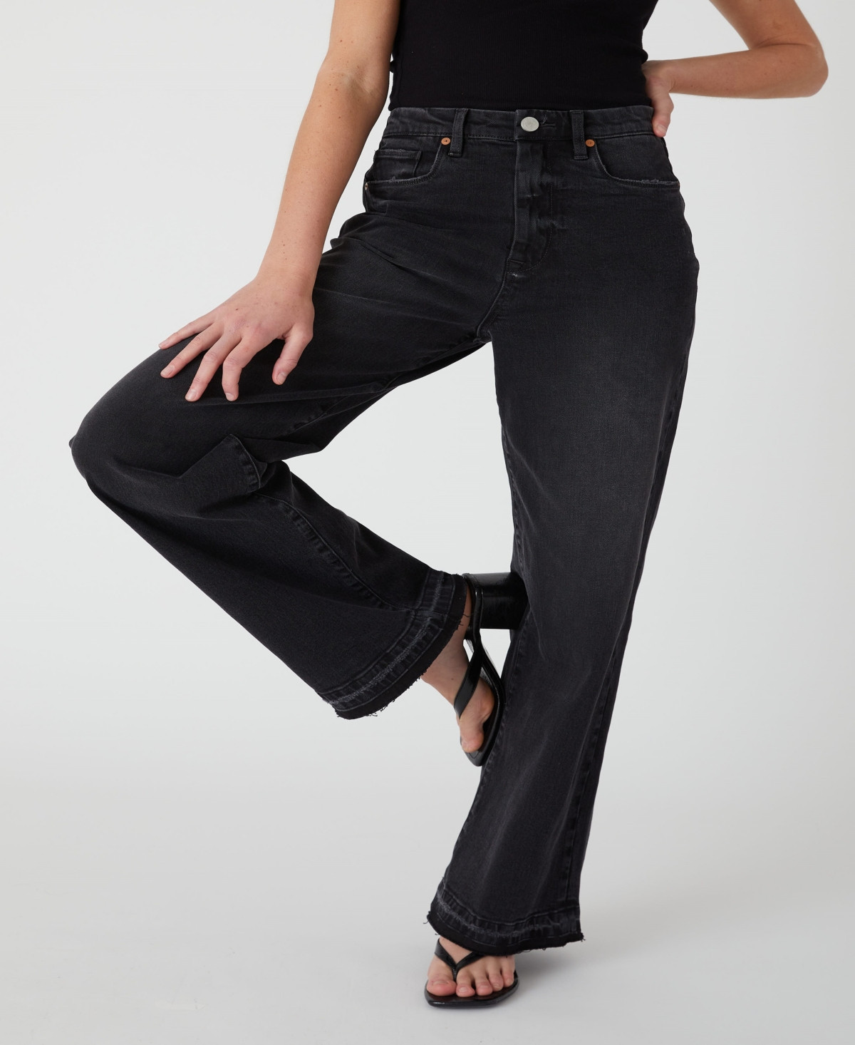 Blank Nyc Women's Wide Leg Jeans - Black | Macy's