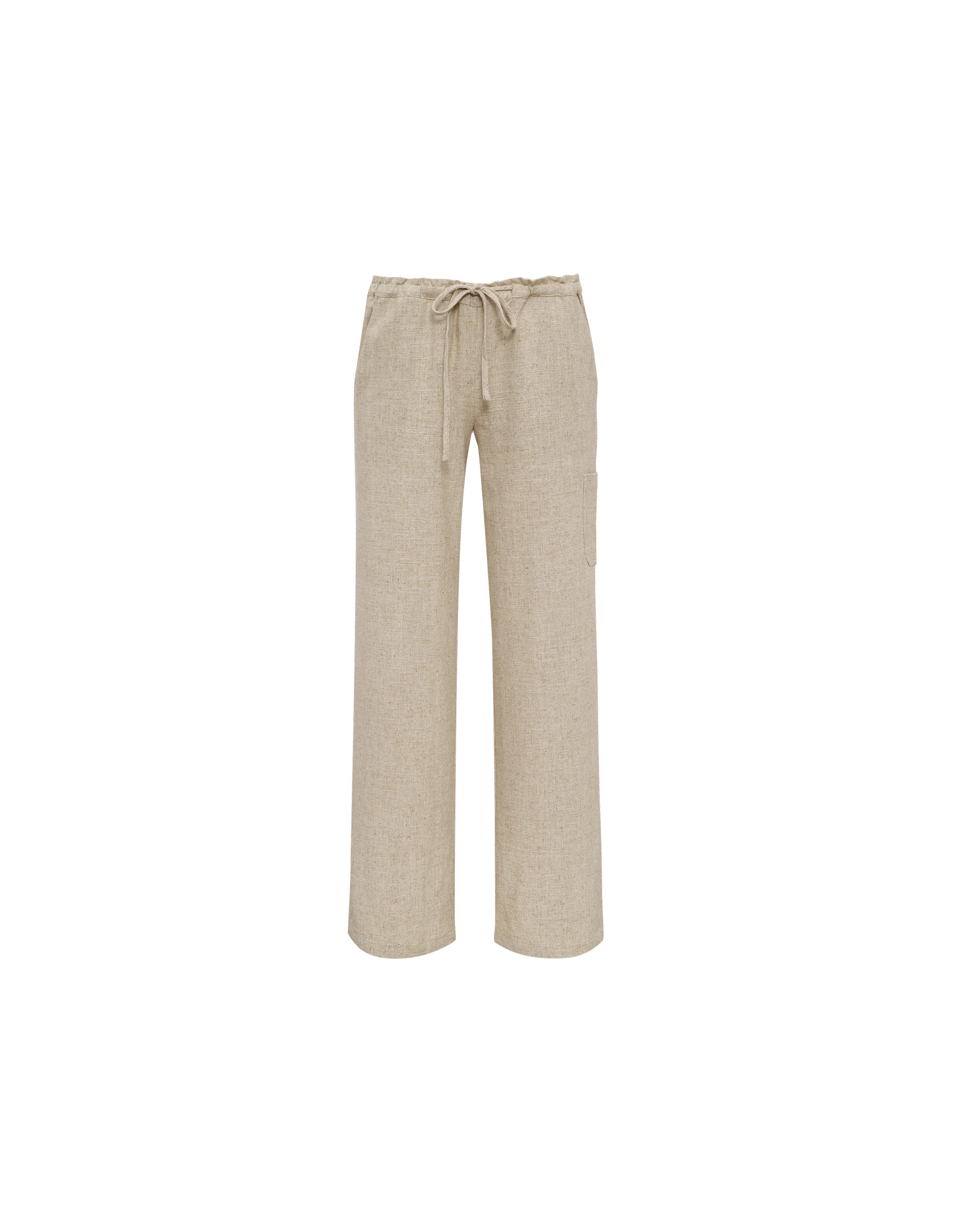 High Fidelity Pant in Natural Linen | Women's Bottoms | Rumored
