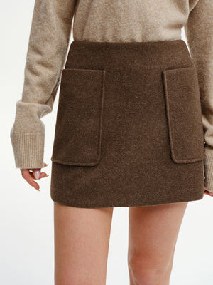 Decor Pocket Tweed Mini Skirt | Commense