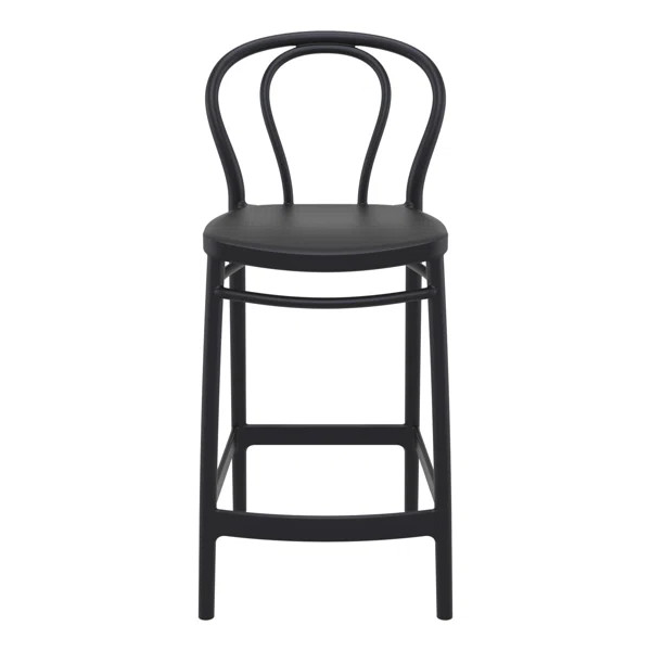 Farrah 41.7'' Solid Back Outdoor Bar Stool | Wayfair North America