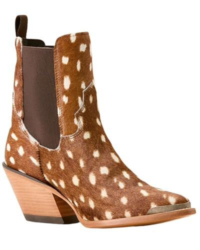 ARIAT Women's Shiloh Bootie, Hair On Deer Print, 9.5 | Amazon (US)
