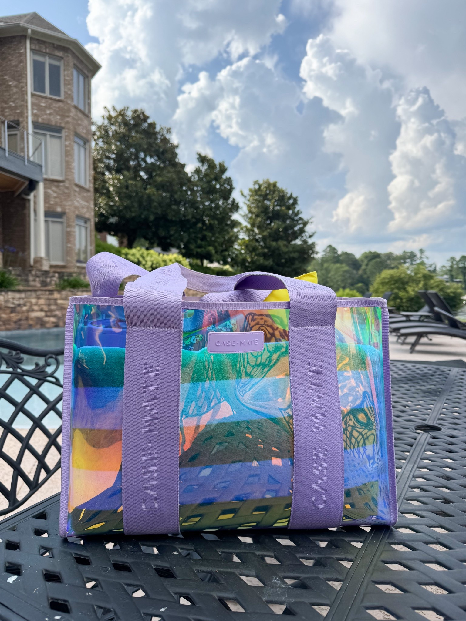 Cute little beach / lake / summer tote / case mate  