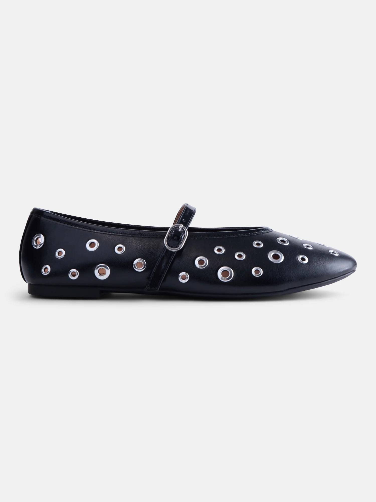 No Boundaries Women's Crinkle Mary Jane Flats | Walmart (US)