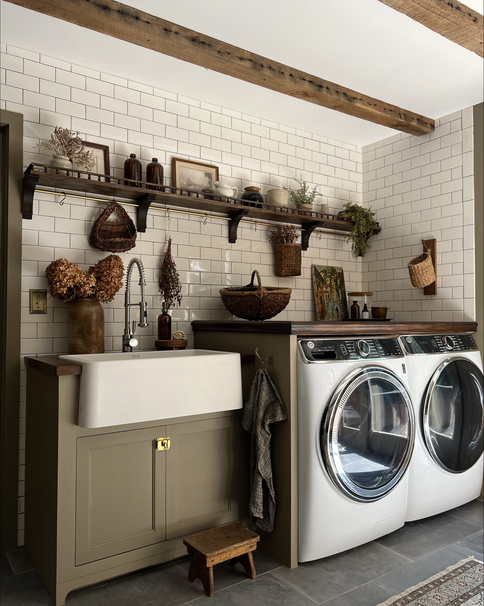 Our laundry / mudroom! One of the most used rooms in our home after the kitchen, we made sure when we updated it to include maximum storage and functionality! 

#LTKHome