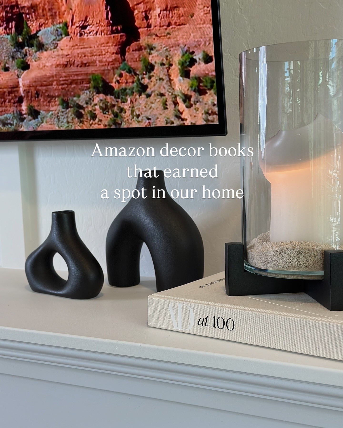 Styled our mantle with neutral Amazon decor books that bring balance and height.
#MantleStyling #AmazonHomeDecor #NeutralBooks #FireplaceDecor #ConsoleStyling