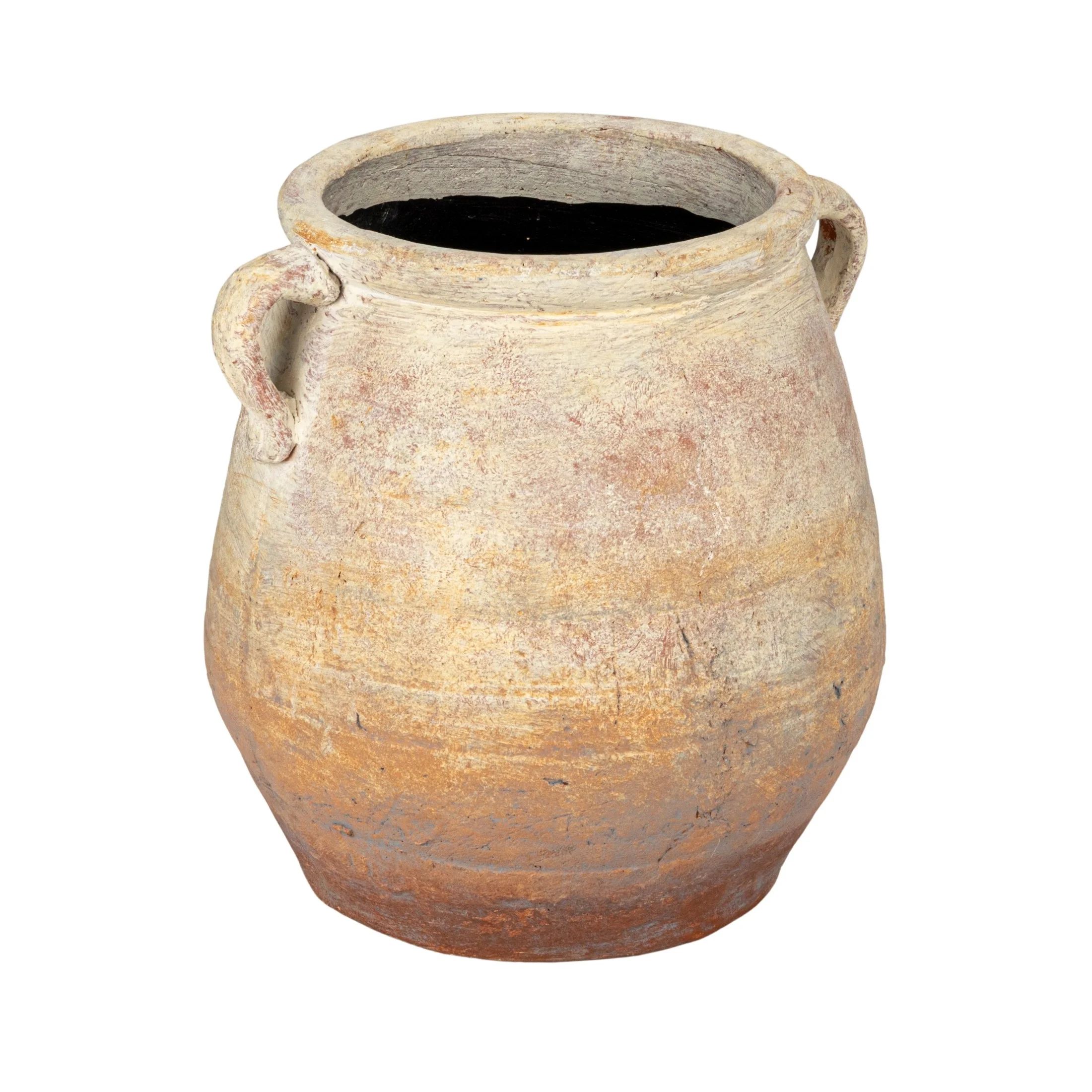 Creative Co-Op Whitewashed Terra-cotta Urn | Walmart (US)